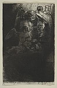 Jacob's Ladder by Rembrandt (Rembrandt van Rijn)