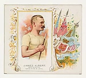 James Albert, Go As You Please, from World's Champions, Second Series (N43) for Allen & Ginter Cigarettes by Allen & Ginter|Lindner, Eddy & Claus