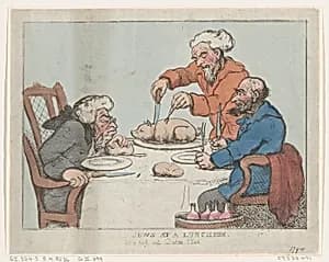 Jews at a Luncheon by Thomas Rowlandson