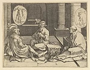 Joseph in Prison (copy) by Clement de Jonghe|Lucas van Leyden