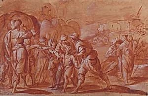 Joseph Sold by His Brethren by Giovanni Battista Discepoli ("Il Zoppo")