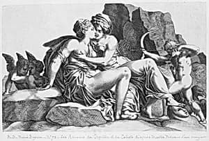 Jupiter and Callisto by Francesco Primaticcio|Pierre Milan
