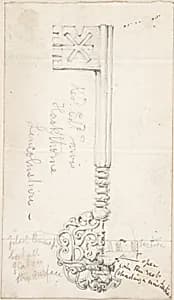 Key from Lincolnshire Church by Anonymous, British, 19th century