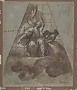 King David with Angels