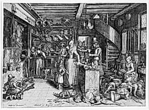 Kitchen Interior by David Vinckboons|Hendrik de Kempeneer