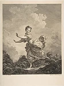 La Fuite a Dessein by Jean Honoré Fragonard|Jacques Couché|Charles François Adrien Macret