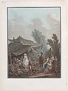 La Noce de Village by Charles Melchior Descourtis|Nicolas Antoine Taunay