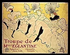 La Troupe de Mademoiselle Eglantine by Henri de Toulouse-Lautrec