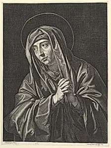 La Vierge de douleurs by Jean Morin|Philippe de Champaigne