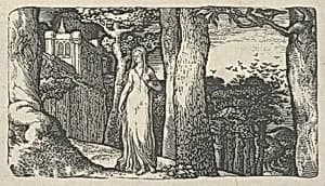 Lady with the Rooks by Edward Calvert