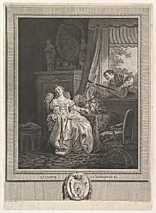 L'Amour a L'Espagnole by Augustin de Saint-Aubin|Jean-Baptiste Le Prince|Noël Pruneau
