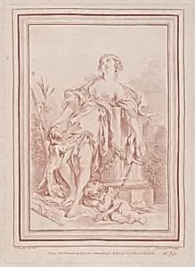 L'Amour enchaîné par l'Amitié by Gilles Demarteau|François Boucher
