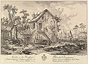Landscape by Jean Pierre Louis Laurent Hoüel|François Boucher