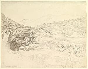 Landscape Near Tivoli by Carl Ludwig Frommel