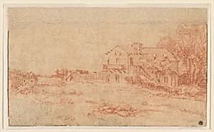 Landscape with a Country House by Antoine Watteau|Antoine Watteau|Anonymous, French, 18th century