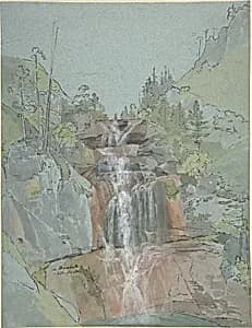 Landscape with a Waterfall by Johann Christoph Rist
