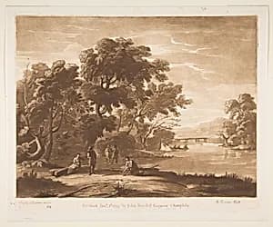 Landscape with Figures by Claude Lorrain (Claude Gellée)|Richard Earlom|John Boydell