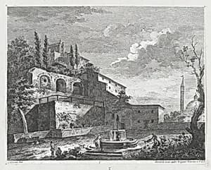 Landscape with Ruins and Fountain