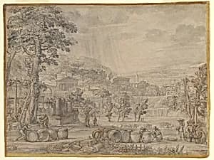 Landscape with Wine Harvest