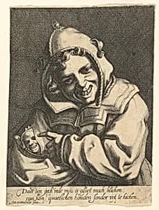 Laughing Fool by Werner van den Valckert
