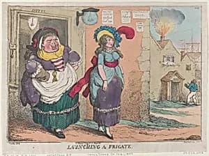 Launching a Frigate by Richard Newton|Thomas Tegg|Thomas Rowlandson