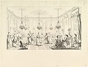 Le Bal Paré by Augustin de Saint-Aubin|Antoine Jean Duclos