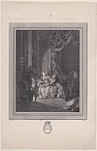 Le danger du tête-à-tête by Pierre Antoine Baudouin|Jean-Baptiste-Blaise Simonet