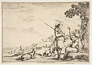 Le Florentin à la chasse by Stefano della Bella|Pierre François Basan
