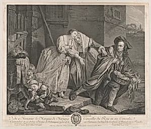 Le Geste Napolitain by Pierre Etienne Moitte|Jean-Baptiste Greuze