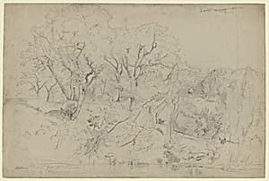 Le Martinet near Montpellier by Camille Corot