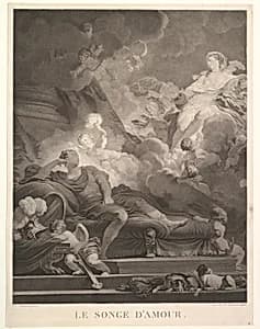 Le Songe d'Amour by Jean Honoré Fragonard|Nicholas François Regnault