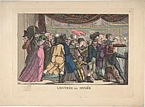 L'Entrée au Musée by Anonymous, French, 19th century