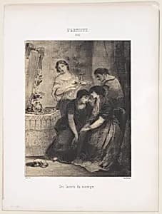 Les Larmes du veuvage by Bertauts|Narcisse-Virgile Diaz de la Peña