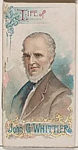 Life of John Greenleaf Whittier, from the Histories of Poor Boys and Famous People series of booklets (N79) for Duke brand cigarettes by W. Duke, Sons & Co.|Knapp & Company
