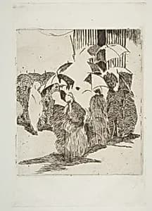 Line in front of the Butcher Shop by Alfred Strölin|Edouard Manet