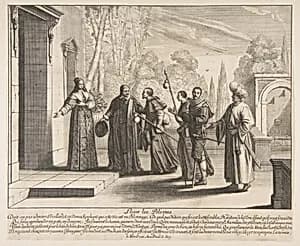 Lodging Pilgrims by Abraham Bosse|Jean I Leblond