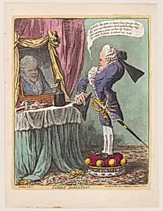 Lordly Elevation by James Gillray|Hannah Humphrey