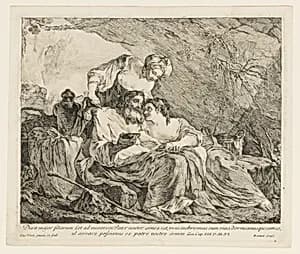 Lot and His Daughters by Joseph Marie Vien