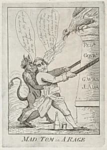 Mad Tom in a Rage by Anonymous, American, 19th century