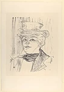 Madame Réjane by Henri de Toulouse-Lautrec