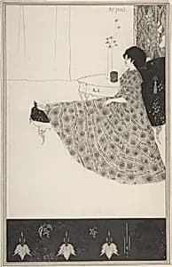 Madame Réjane by Aubrey Vincent Beardsley|Madame Gabrielle Réjane