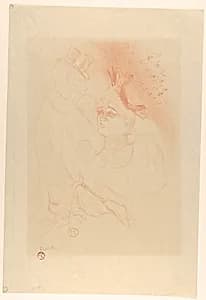 Mademoiselle Lender and Baron by Henri de Toulouse-Lautrec