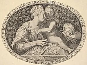 Madonna and Child by Aegidius Sadeler II|Parmigianino (Girolamo Francesco Maria Mazzola)