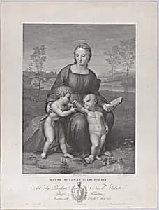 Madonna del Cardellino by Raphael (Raffaello Sanzio or Santi)|Nicolo Pagni|Luigi Bardi|Raphael Morghen|Pietro Ermini
