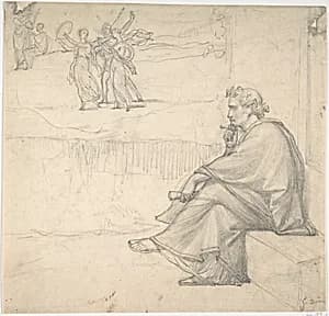 Male figure in classical costume