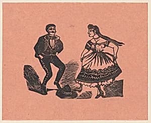 Man and woman dancing