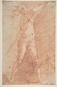Man Sheathing a Sword