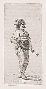 Man with Pipe by baron Dominique Vivant Denon