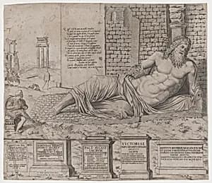 Marforius by Nicolas Beatrizet|Antonio Lafreri