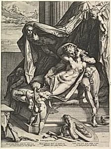 Mars and Venus by Bartholomeus Spranger|Hendrick Goltzius
